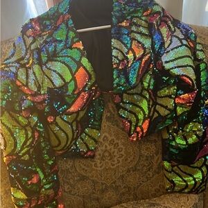 Multicolor Sequin Women's Jacket